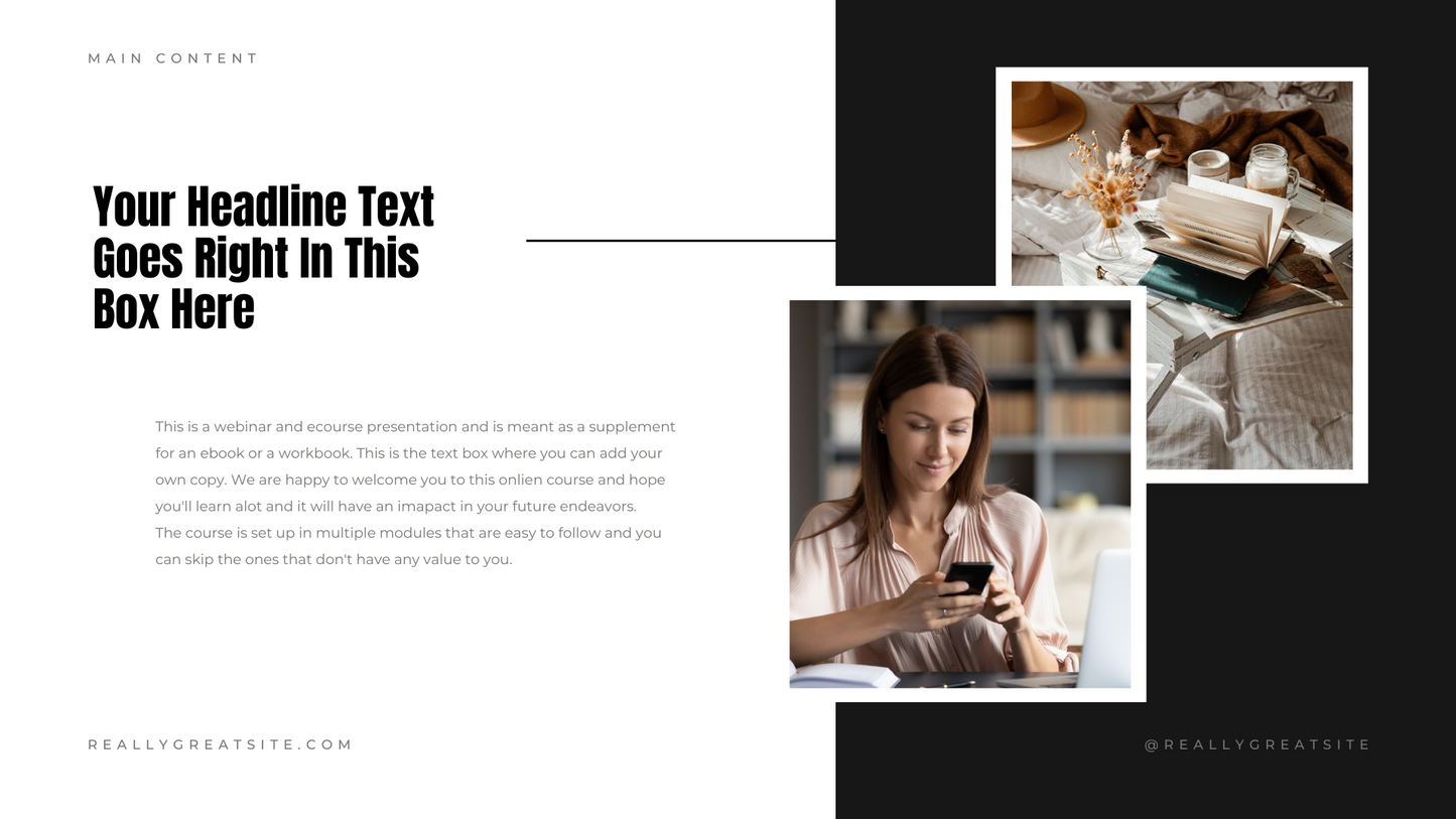 PLR Digitial Webinar/ Course Template